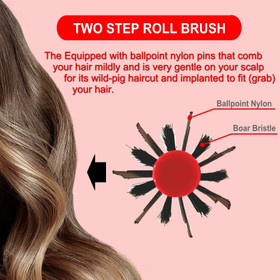 VeSS Roll Brush Red -hiusharja