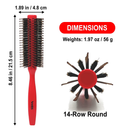 VeSS Roll Brush Red -hiusharja