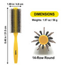 VeSS Roll Brush Yellow -hiusharja