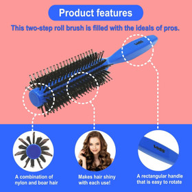 VeSS Roll Brush Blue -hiusharja