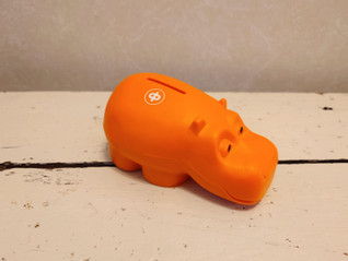 Säästölipas oranssi hippo