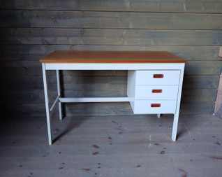 Retro teak työpöytä 1970-luku
