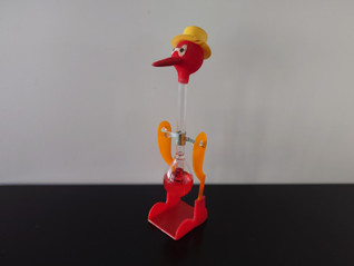 Happy drinking bird - vintage lelu