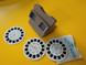 View Master 3D katselulaite 1950-luku + Hans Christian Andersen kuvakiekko 3 kpl