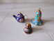Cloisonne soittokello 2 kpl ja miniatyyri pannu 1970-luku