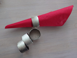 Hopeoitu lautasliinarengas 4 kpl