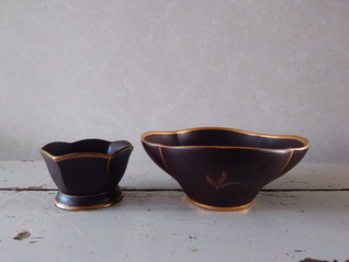 Arabia Art Deco hieno tarjoilukulho 2 kpl