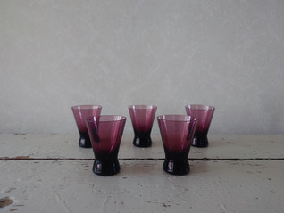 Riihimäki Milano lila snapsilasi 5 kpl