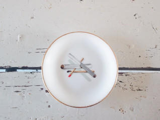 Arabia pieni tuhkakuppi /lautanen 