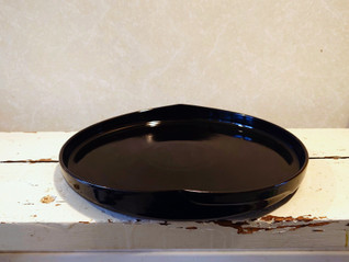 Arabia musta iso tarjotin 35 cm