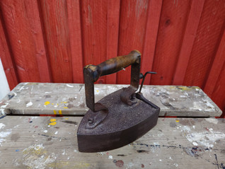 Valurauta silitysrauta Osgar Svalling nro 5 Eskilstuna 