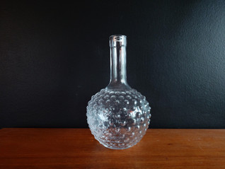 Nuutajärven Lasi Näppylä pullo kirkas