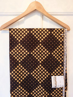 Retro ruskea puuvillakangas 