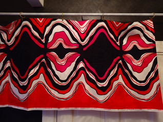 Fin-Helen Etna vintage pitkä kappaverho 3,7 metriä