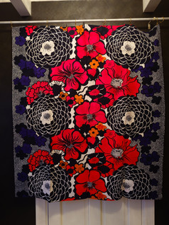 Retro kukkapöytäliina / kangas