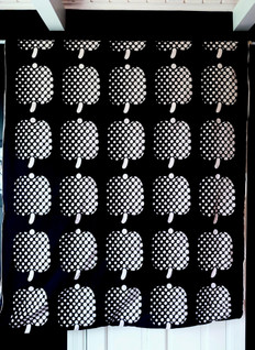 Finlayson Optinen omena kangaspakka 10,4 metriä musta 