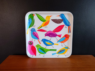 Vintage värikäs Ikea tarjotin 