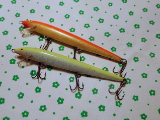 Rapala vintage uistin 2 kpl oranssi ja vihreä 