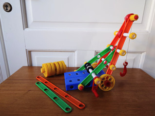 Vintage värikäs rakennussarja