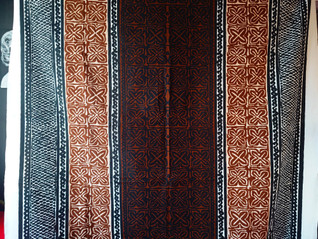 Retro ruskea puuvillakangas / pöytäliina 