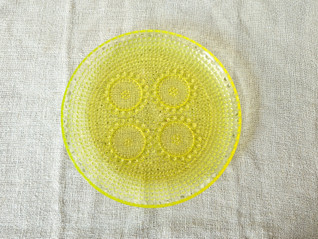 Riihimäki Grapponia keltainen lautanen 22 cm