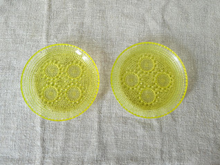 Riihimäki Grapponia keltainen lautanen 14,5 cm 2 kpl