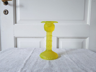 Riihimäki Grapponia keltainen kynttilänjalka 