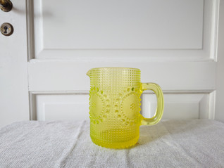 Riihimäki Grapponia keltainen kannu