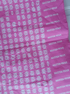 Naisten päivä kirkkovene pinkki kangas