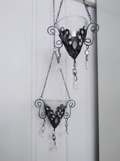 Koristeellinen tuikkulyhty 2 kpl 