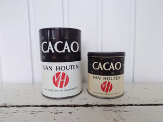 Van Houten Cacao vintage peltipurkki 2 kpl