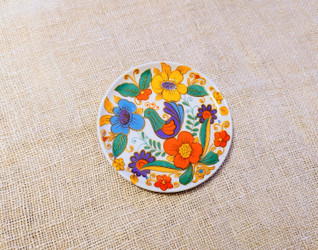 Retro pikkulautanen Funny Design 1970-luku 