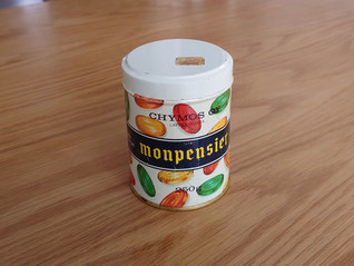 Chymos Monpensier karkkipurkki 1960-luku