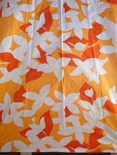 Vintage oranssi pöytäliina / verho