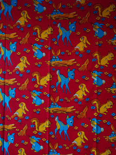 Vintage Bambi verho 3 kpl