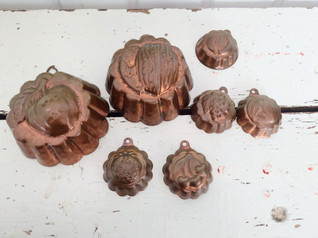 Vanha kuparimuotti / leivosvuoka 7 kpl