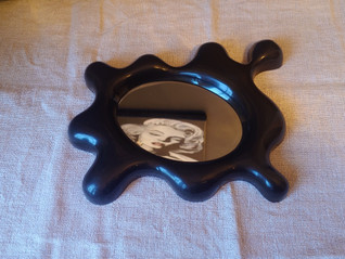 Ikea Tunga Splat vintage musta peili