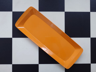 Fiskars Fiskamin 1513 oranssi tarjotin / tarjoilulautanen 1970-luku