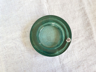 Sasaki Japan vihreä vintage lasikulho