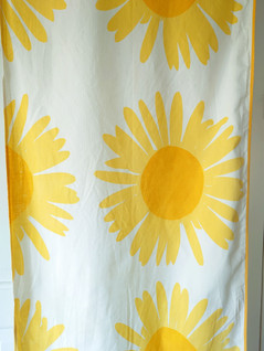Printex Marimekko 1960-luvun auringonkukka pieni verho