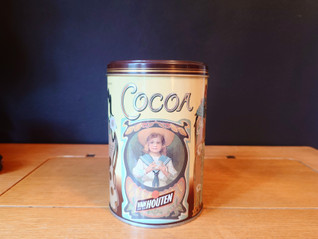 Van Houten Cacao avaamaton peltinen kaakaopurkki