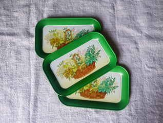 Yves Rocher vintage mini peltilautanen / alusta 3 kpl