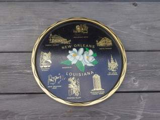 New Orleans vintage peltinen tarjotin 