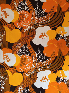 Vintage Ikea Sibylla oranssi pöytäliina 1970-luku