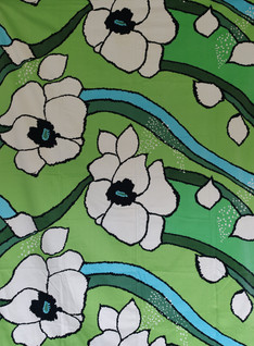 Tampella Gardenia Marjatta Metsovaara vihreä verho 1970-luku