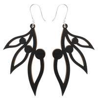 Pihla vanerikorvakorut mustat