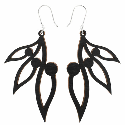 Pihla vanerikorvakorut mustat