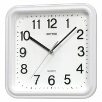 valkoinen neliö seinäkello