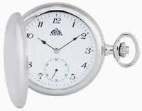 Leijona taskukello teräksenvärinen 