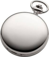 Leijona taskukello teräksenvärinen 